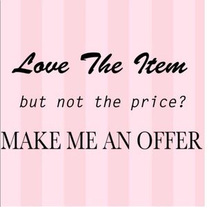 Love the item but not the price? Make me an offer